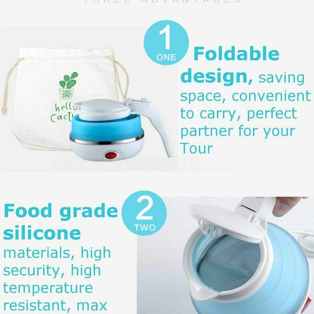Travel Foldable Electric Silicon Kettle
